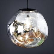 Canopus hanglamp, zilverkleurig, Ø 36 cm, glas, E27