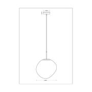 Canopus hanglamp, paars, Ø 36 cm, glas, E27