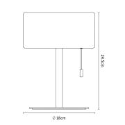 Calex LED tafellamp, IP44, trekschakelaar