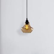 Hanglamp Gold 050, goud-transparant, glas, Ø 17 cm