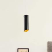 Sivani MR-976 hanglamp, zwart, metaal, Ø 8 cm