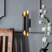 Wandlamp Cut 11810, zwart, metaal, hoogte 30 cm, up/down