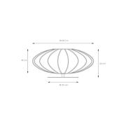 Tafellamp Corina, zwart, Ø 40 cm, E27