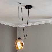 Hanglamp Starla decentrale 1-lamp glas grafiet