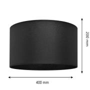 Lampenkap Alba, Ø 40 cm, E27, zwart