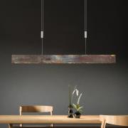 Quitani LED hanglamp Malu, goud geoxideerd, lengte 100 cm