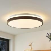 Lindby Hudsona LED plafondlamp, bruin