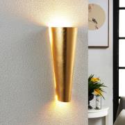 Perfect gevormde wandlamp Conan in goud