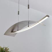 LED hanglamp Marija, horizontale afdekking, zilver