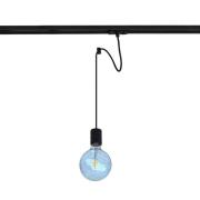 Hanglamp Lindby Linaro, 6,3 cm, zwart, 1-fase, Ø 4,6 cm