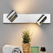 Badkamer wandlamp Dejan, 2-lamps, chroom, IP44