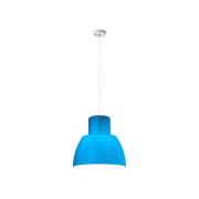 Nemo hanglamp Lorosae, blauw, Ø 40 cm, glas, E27