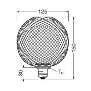 OSRAM Decor LED Platte Bol E27 3,5W goud 2.700K Metaal