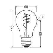 OSRAM LED Vintage E27 5,9W 2.700K Spiraal gloeidraad helder