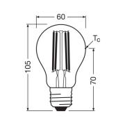 OSRAM LED lamp E27 5W gloeidraad 4.000K 1055lm 2-pak