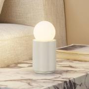 Lindby tafellamp Nielson, beige, hoogte kap 8,5 cm, gips