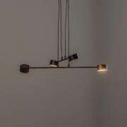 Hanglamp Modus 4, staal, 4-lamps, GX 53, zwart