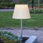 Solini LED grondspies lamp, wit/zilver, hoogte 90 cm