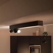 Philips Hue LED plafondspot Centris zwart 3-lamps RGB CCT