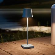 Nuindie pocket LED oplaadbare tafellamp, blauw, IP54, dimbaar