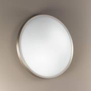 PLAZA plafond- en wandlamp 21,5 cm nikkel