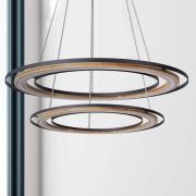 LED hanglamp Rilas met ringkappen 2-lamps