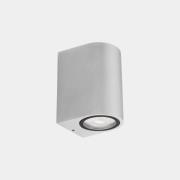 LEDS-C4 LED buiten wandlamp Eko Single, wit, breedte 7 cm, aluminium