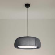 LEDS-C4 LED hanglamp Gong, grijs, 3.000 K, Ø 61,2 cm, stof