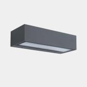 LEDS-C4 LED buiten wandlamp Nemesis, grijs, breedte 19,5 cm