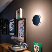 Yo-Yo LED wandlamp, zwart, 2.700 K, aluminium, PMMA, dimbaar