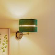 Wandlamp Duo, groen/goud Ø 25 cm, 1-lamp