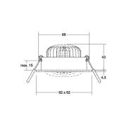 BRUMBERG LED spot BB37 aan/uit aansluitdoos structuur zwart