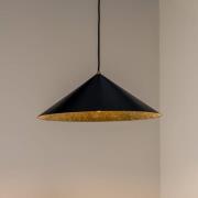 Fuji hanglamp, composietvezel, zwart/goudkleurig, Ø 50 cm