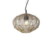 Karman hanglamp Ginger, geel, hoogte 20 cm glas, E27