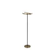 Aerial LED vloerlamp, messing/zwart, staal, silicone