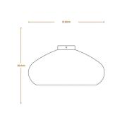 LEDVANCE plafondlamp, Ø 40 cm, bruin, golfkarton, E27