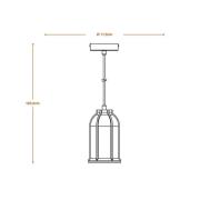 LEDVANCE Beton Simes hanglamp, beton, donkergrijs