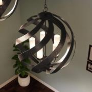 Blacksmith buiten hanglamp, Ø 66 cm, zwart, 5-lamps