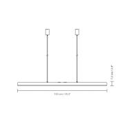 UMAGE LED hanglamp Hazel Branch, zwart/staal, 150 cm