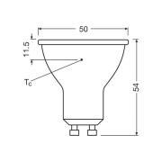 OSRAM LED lamp Reflector GU10 6,9W 120° 840 helder
