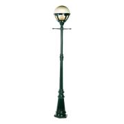 Buitenlamp Sumatra, groen, hoogte 215 cm, metaal, IP44