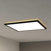 EGLO connect LED plafondlamp Rovito-Z, zwart, 50 x 50 cm