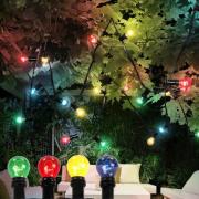 Lichtketting Nirvana, 10-lamps, kleurrijk, kunststof, IP44