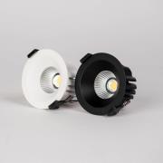 SLC LED downlight OnePro Soft, zwart, 3.000 K, aluminium