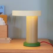 Hübsch Magic LED tafellamp, oker/zand/groen, ijzer