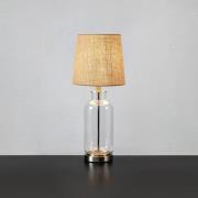 Tafellamp Costero, transparant/naturel, 61,5 cm