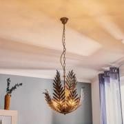 Hanglamp Felce als varen in brons