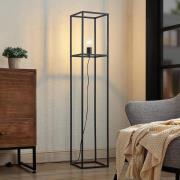 Lindby Jordana vloerlamp, frame, zwart, 1-lamp.