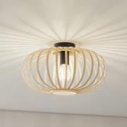 Lindby plafondlamp Lielle, bamboe naturel, Ø 38 cm