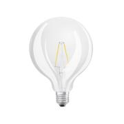 LED lamp Globe G125 E27, 2,5 W heldere gloeidraad 2.700 K